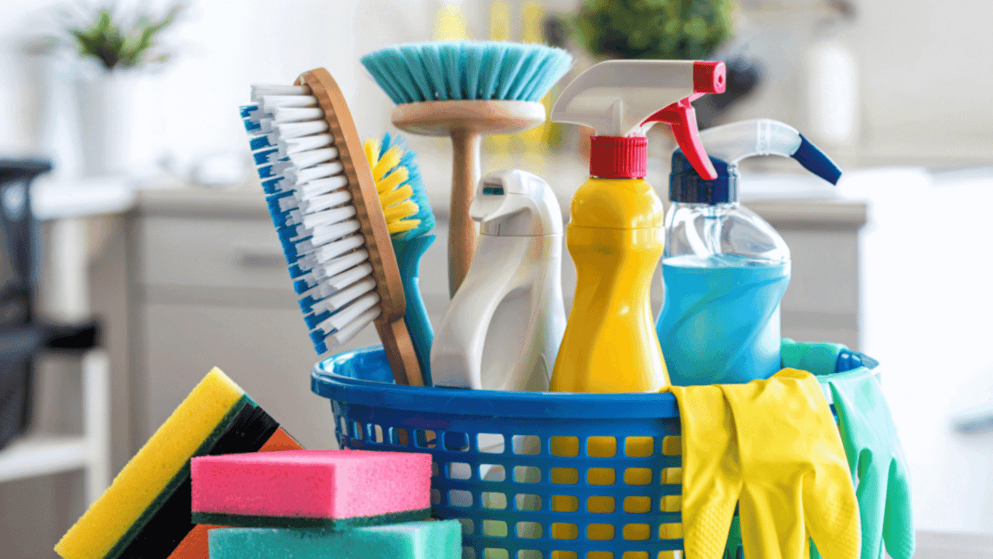 Floor vacuuming for a scheduled home cleaning appointment
